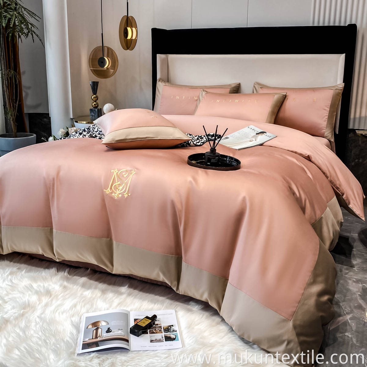  Cotton Embroidery Bedding Set